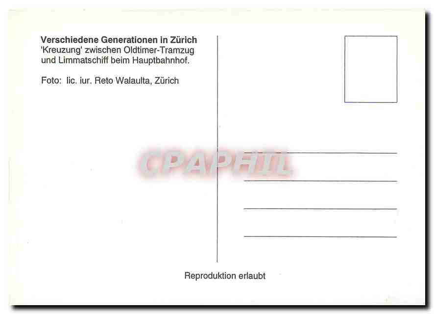 CPM Verschiedene generationen in Zurich — Verso