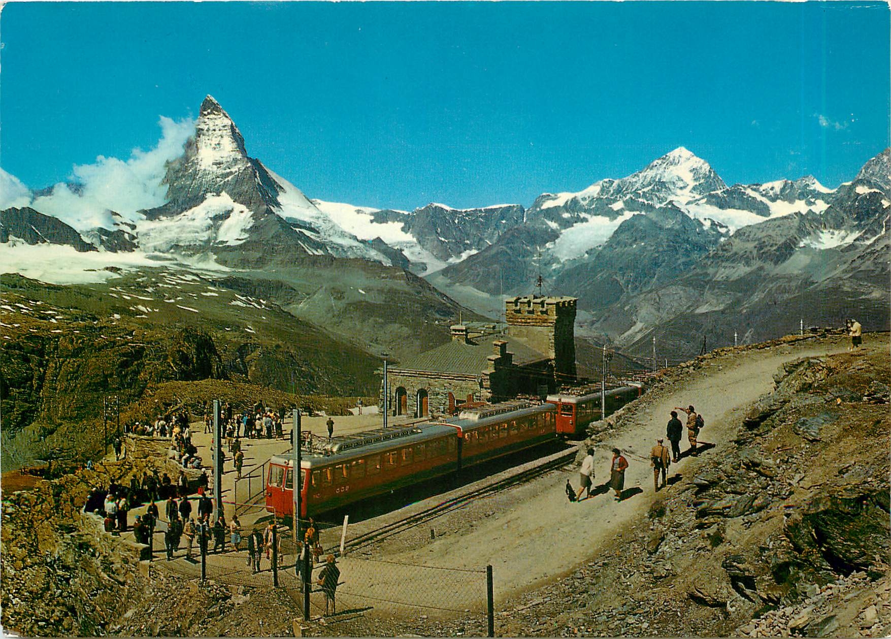 CPM Zermatt Gornergrat mit Matterhorn und Dent Blanche