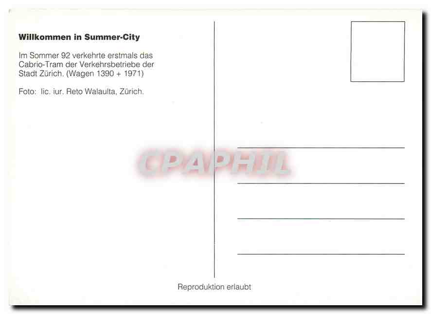 CPM Willkommen in Summer City — Verso