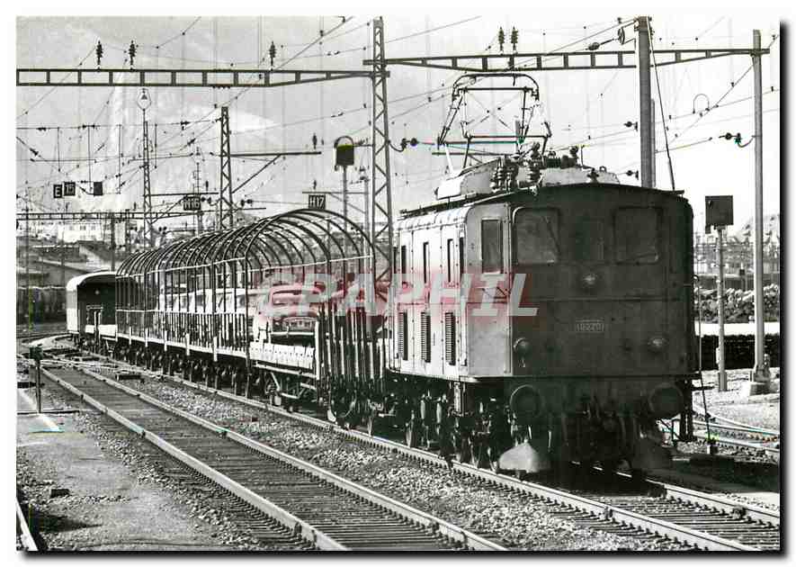 CPM Train navette pour automobiles Gotthard Simplon