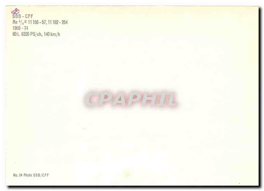 CPM SBB CFF Re — Verso