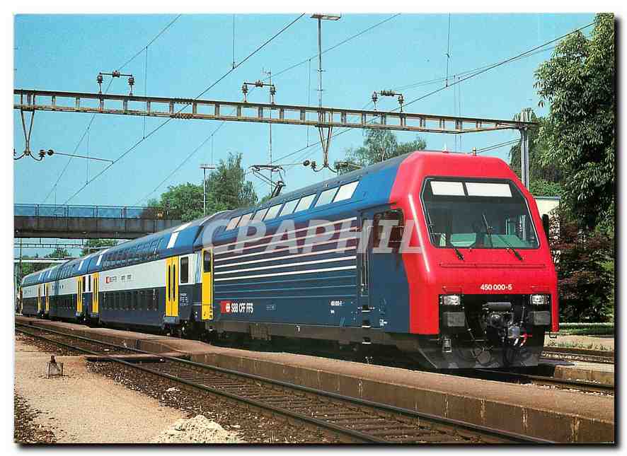 CPM Chemins de fer fédéraux suisses train navette à deux niveaux de RER Zurich