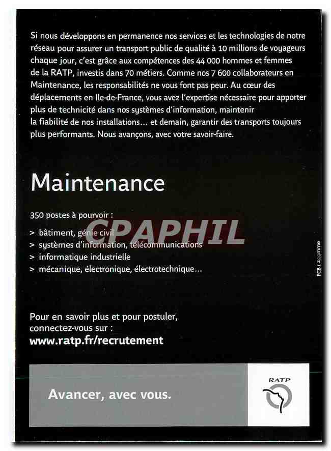 CPM RATP Maintenance — Rückseite