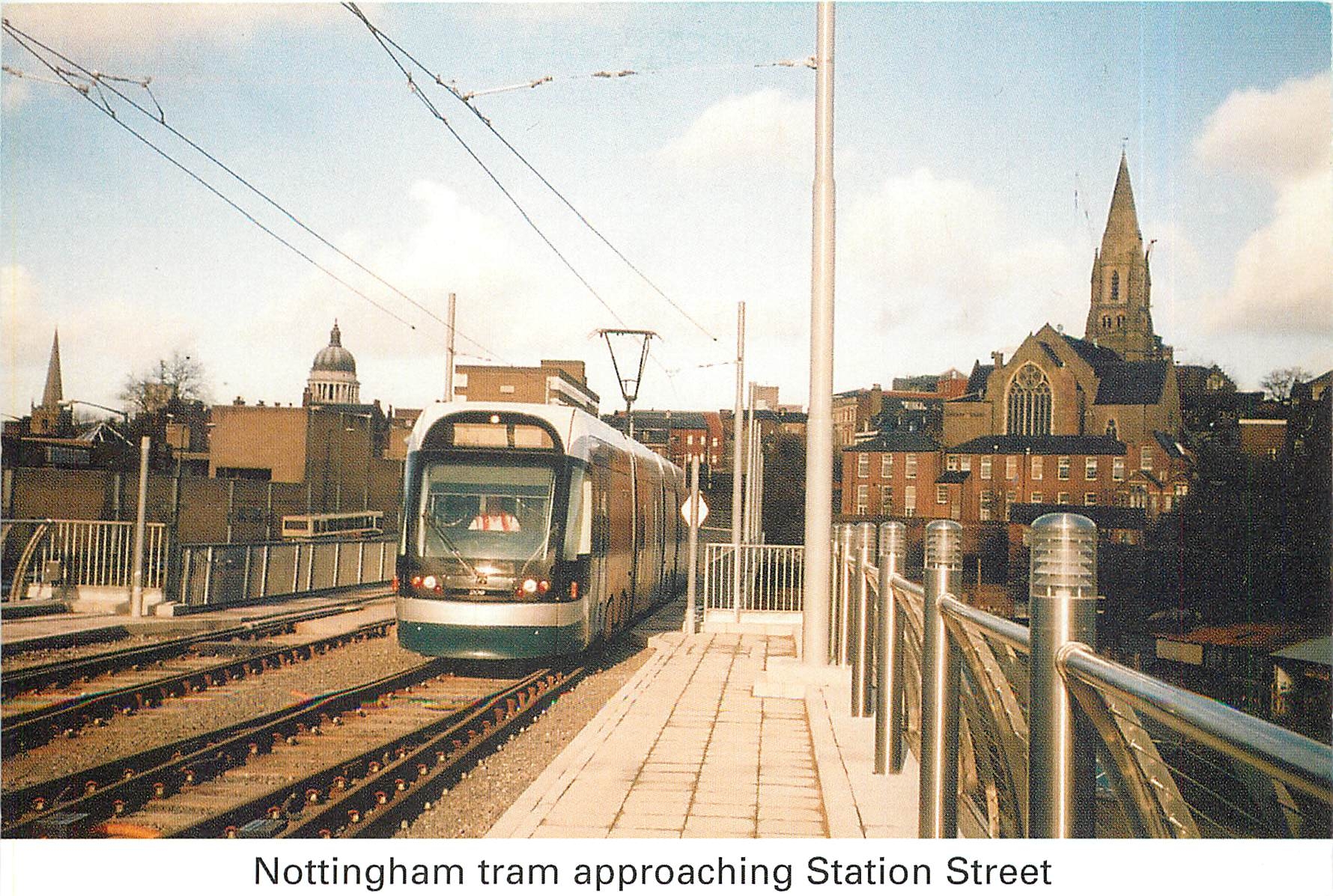 CPM Nottingham tram approching Station Street