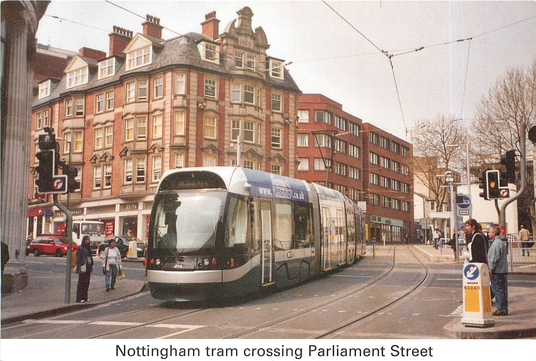 CPM Nottingham tram crossing Parliament Street