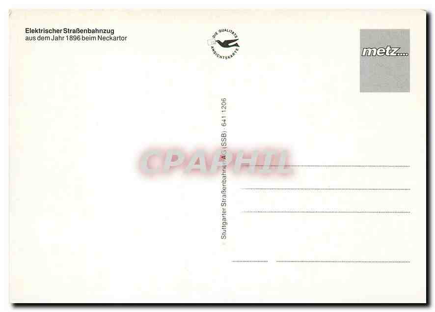 CPM Elektrischer StraBenbahnzug — Verso