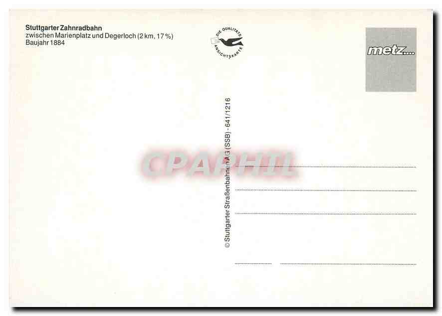 CPM Stuttgarter Zahnradbahn — Verso