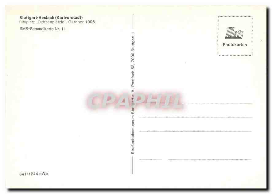 CPM Stuttgart Heslach Karlvorstadt — Verso