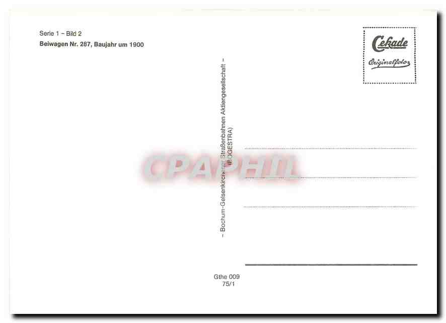 CPM Beiwagen Baujahr — Verso