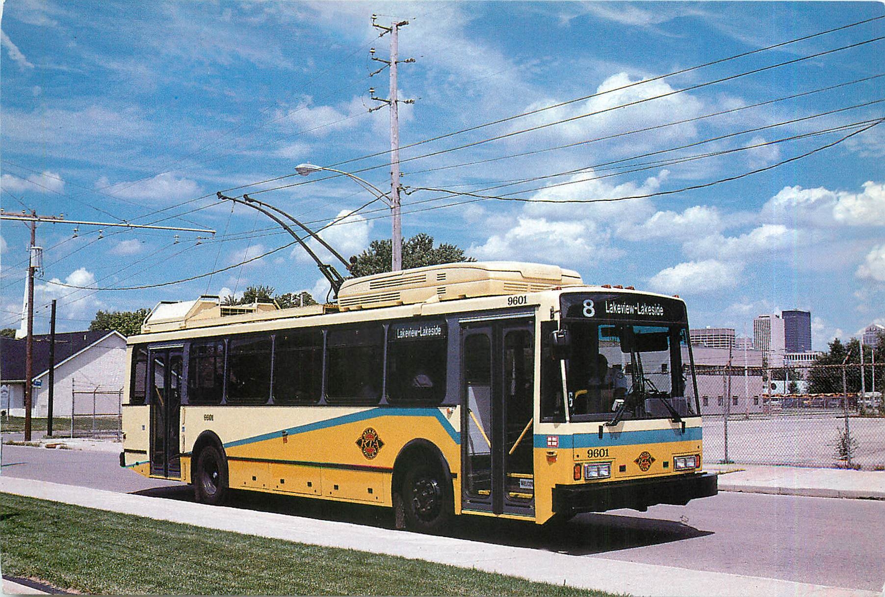 CPM Dayton skoda trolley bus of the miami valley regional transit authority