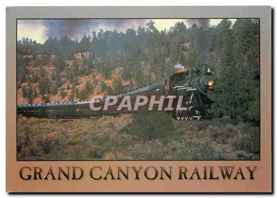 CPM Grand canyon railway blowing steam makes a round trip from Williams Arizona to the wonder of the
