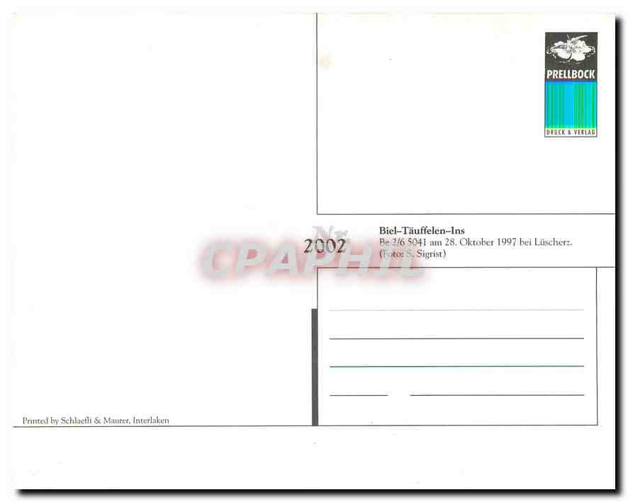 CPM Biel Tauffelen Ins — Verso