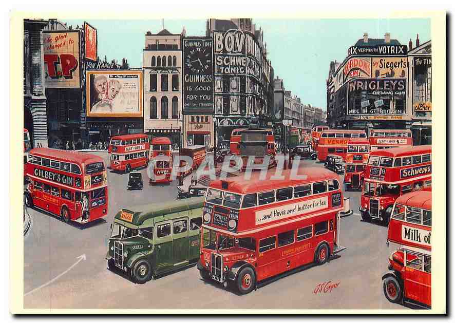 CPM Buses at Piccadilly there are no less than fifteen buses 