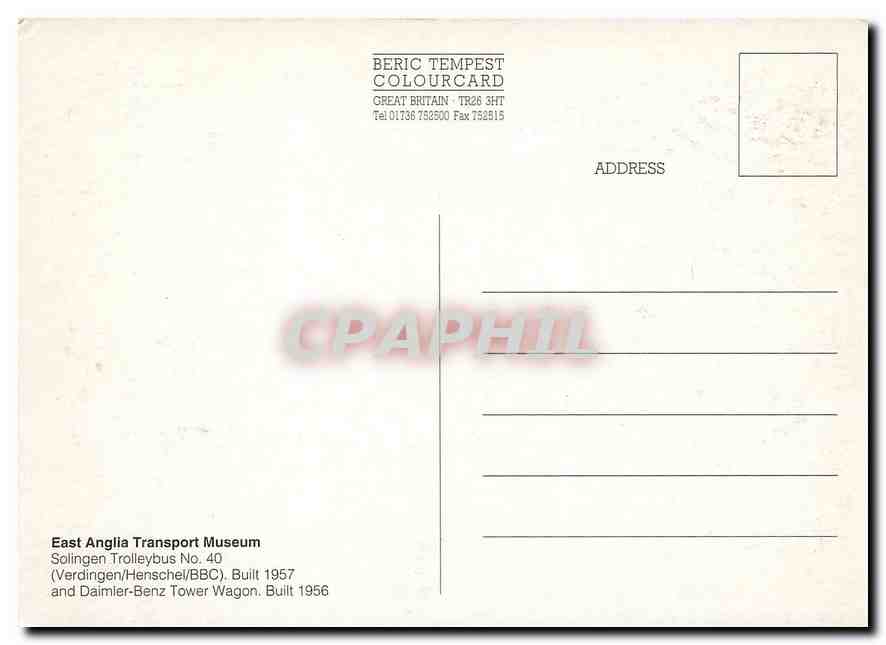 CPM East Anglia transport Museum — Verso