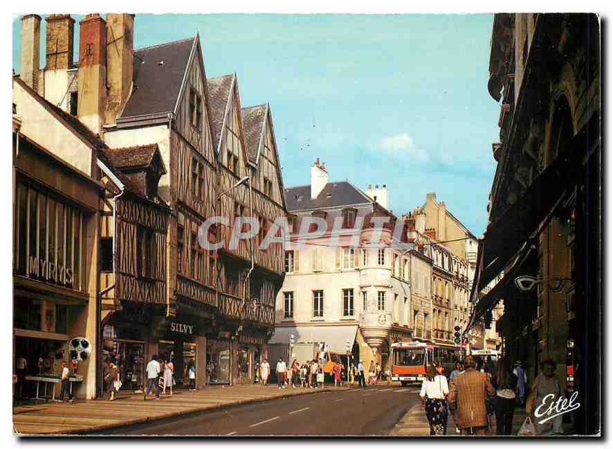 CPM Au pays des grands crus Dijon Vieilles maisons à encorbellement