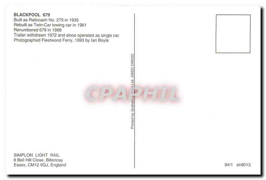 CPM Blackpool Built as ralicoach — Verso