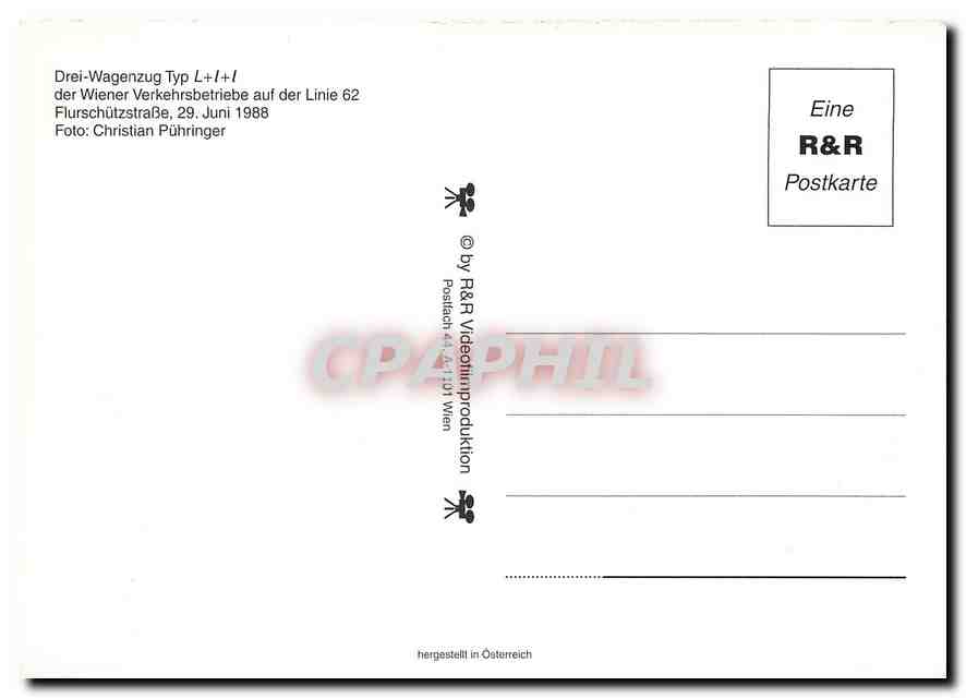 CPM Drei Wagenzug Typ  — Verso