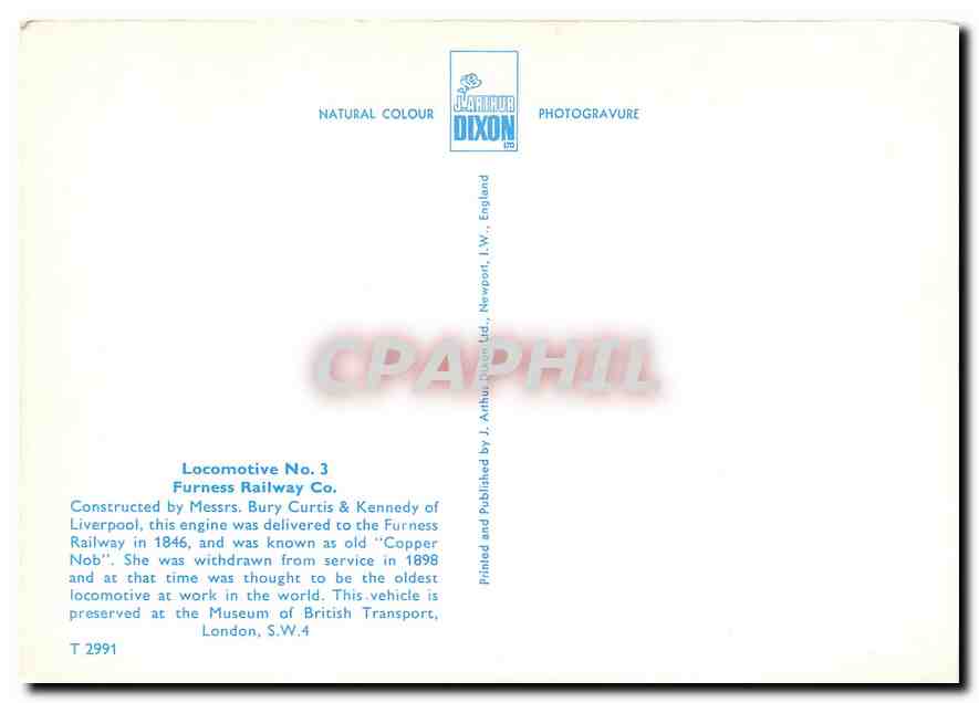 CPM Furness railway co — Verso