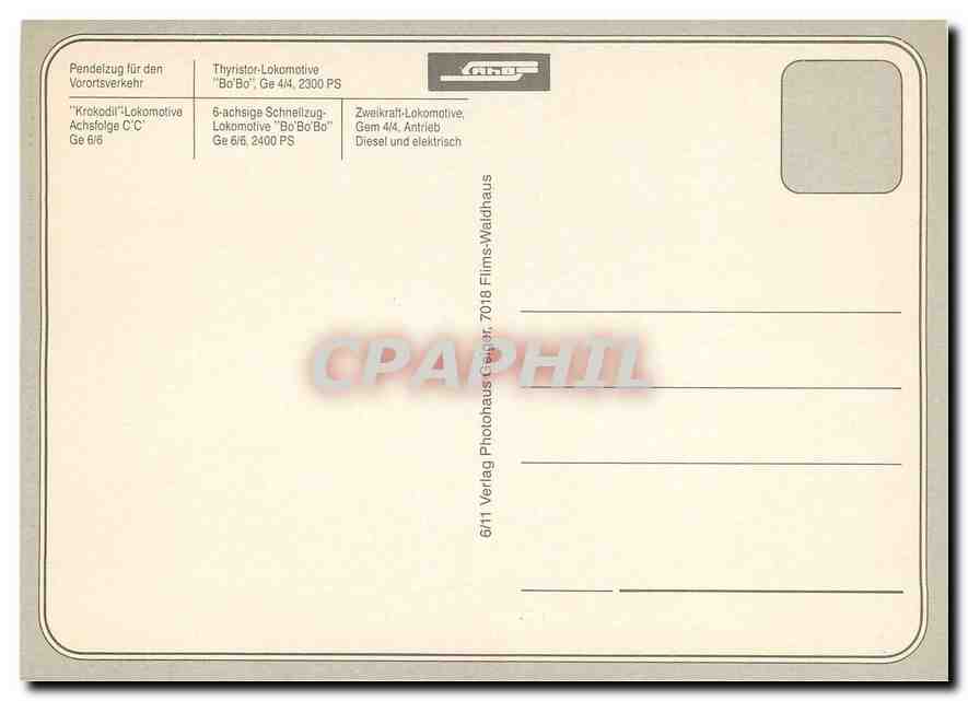 CPM Zwelkraft lokomotive — Verso