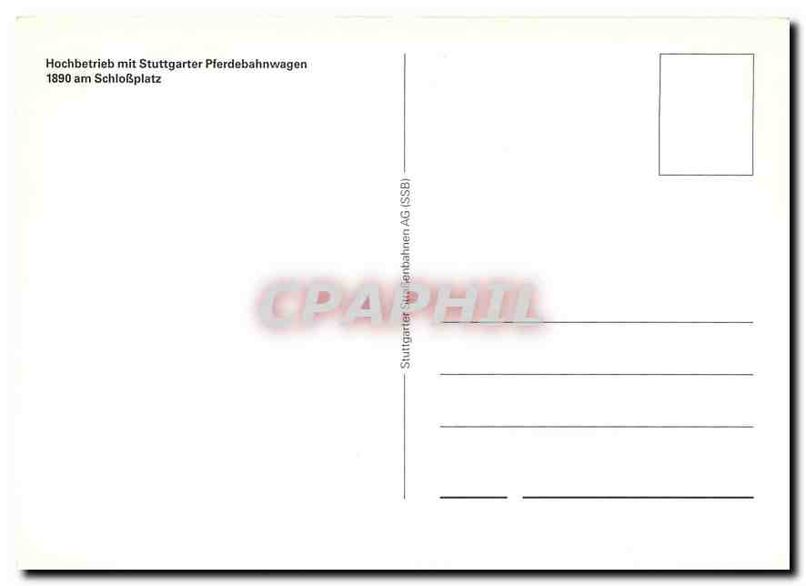 CPM Hochbetrieb mitStuttgarter Pferdebahnwagen — Verso