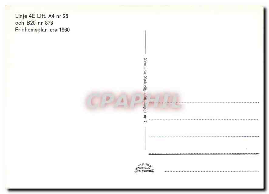 CPM Linje Fridhemsplan — Verso