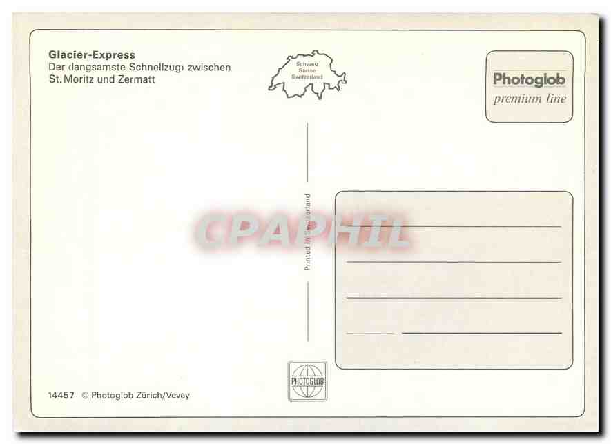 CPM Glacier Express — Verso