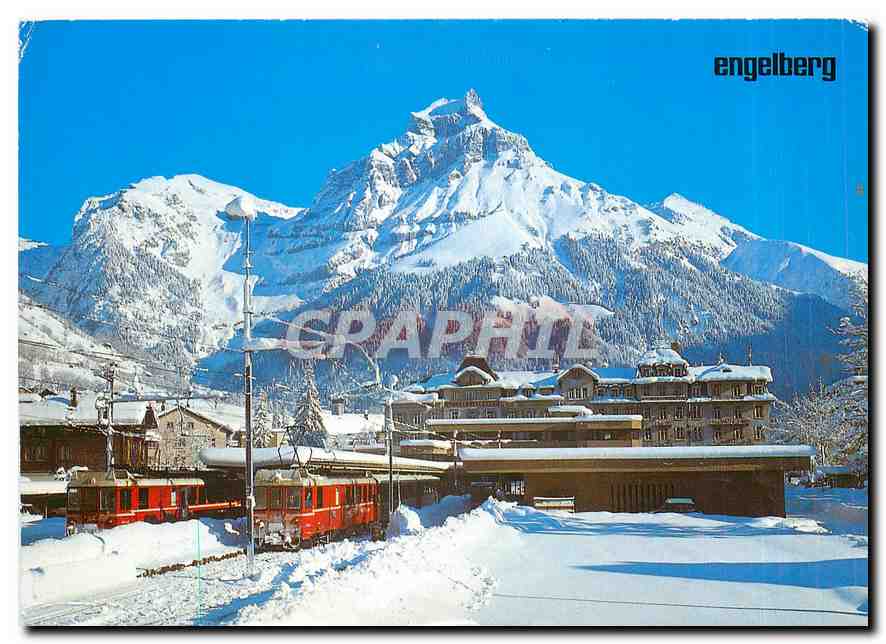 CPM Engelberg station LES hotel Bellevue terminus Hahnen
