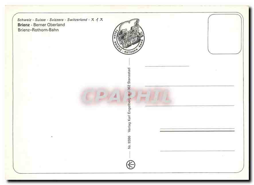 CPM Brienz Berner Oberland — Verso
