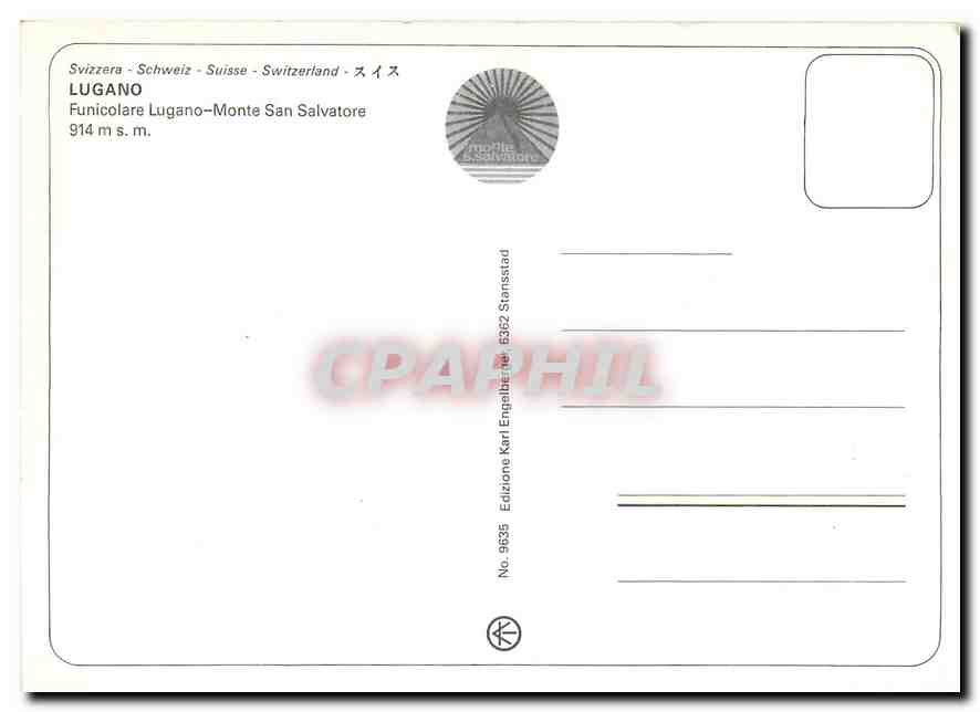 CPM Lugano Funicolare Lugano monte San Salvatore — Verso