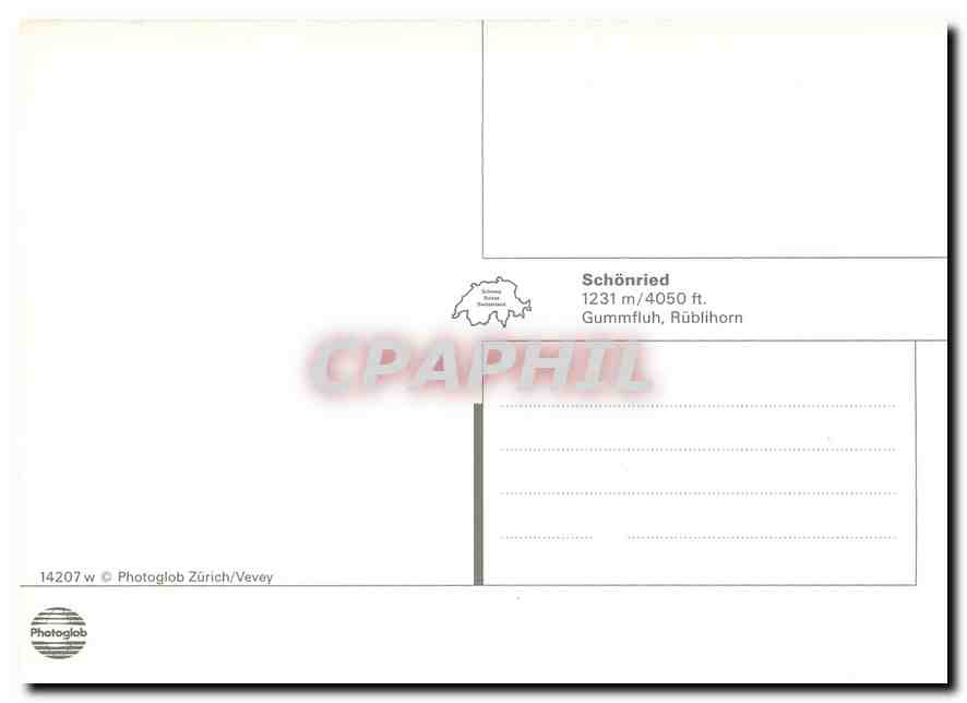 CPM Gruss aus dem Saanenland — Verso