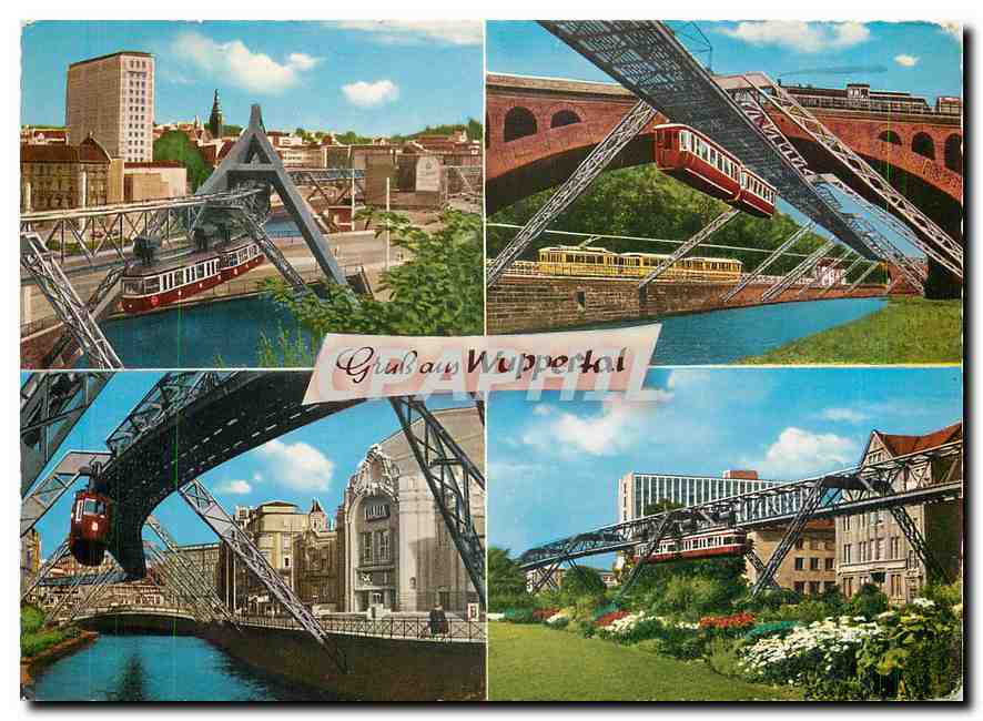 CPM Schwebebahn  m Hochhaus der Glanzstoff