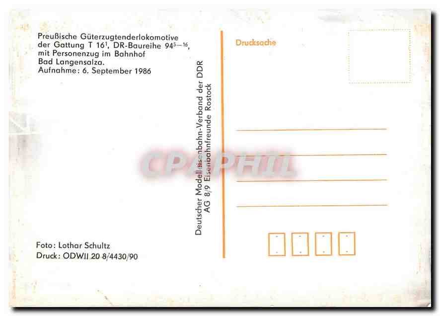 CPM Preubische Guterzugtenderlokomotive der gattung — Verso