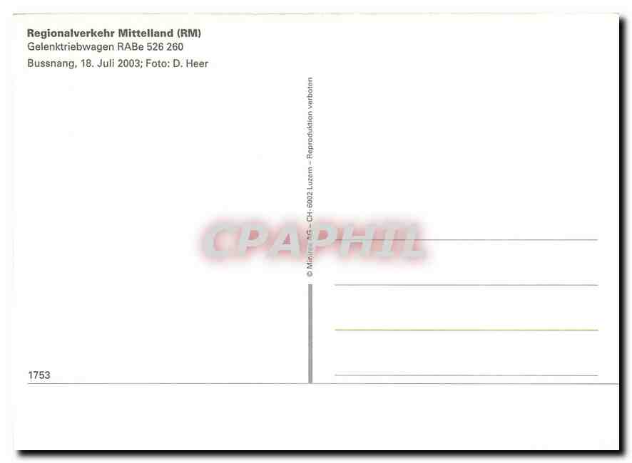 CPM Regionalverkehr mittelland — Verso