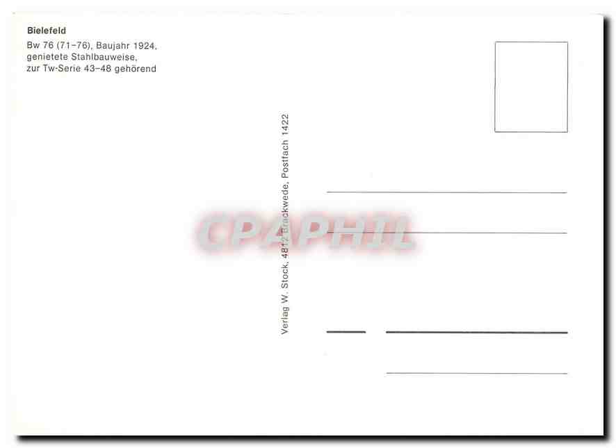 CPM Bielefeld Baujahr genietete Stahlbauweise — Verso