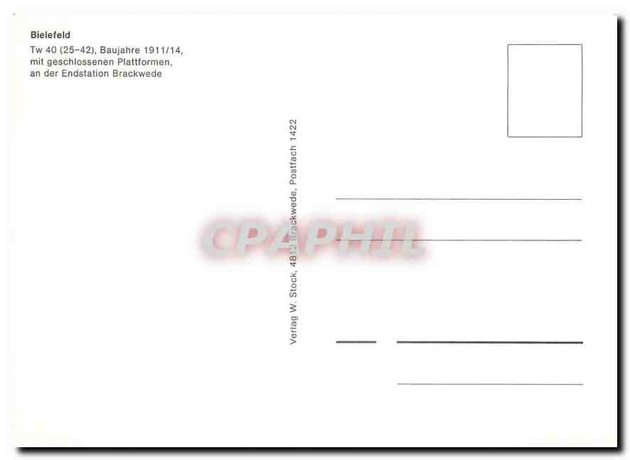 CPM Bielefeld Baujahr mit geschlossenen plattformen — Verso