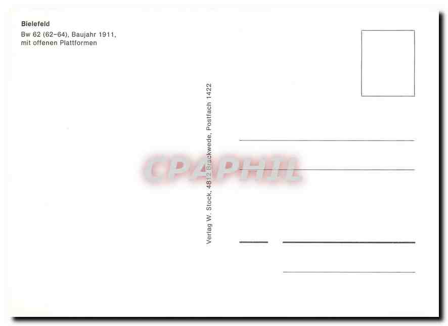 CPM Bielefeld  Baujahr mit offenen plattformen — Verso