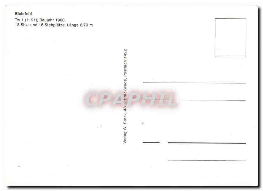CPM Bielefeld Baujahr Stehplatze — Verso