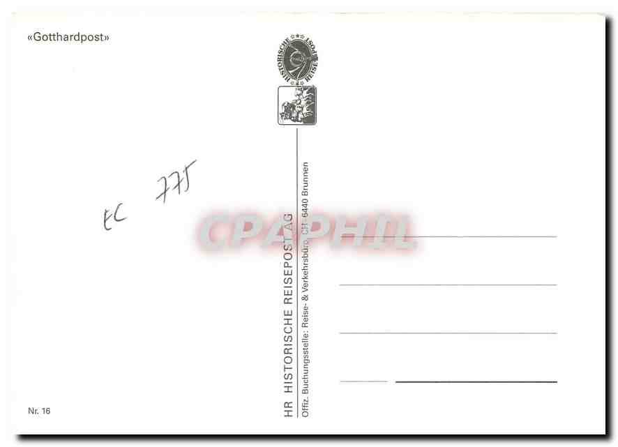 CPM Gotthardpost — Rückseite
