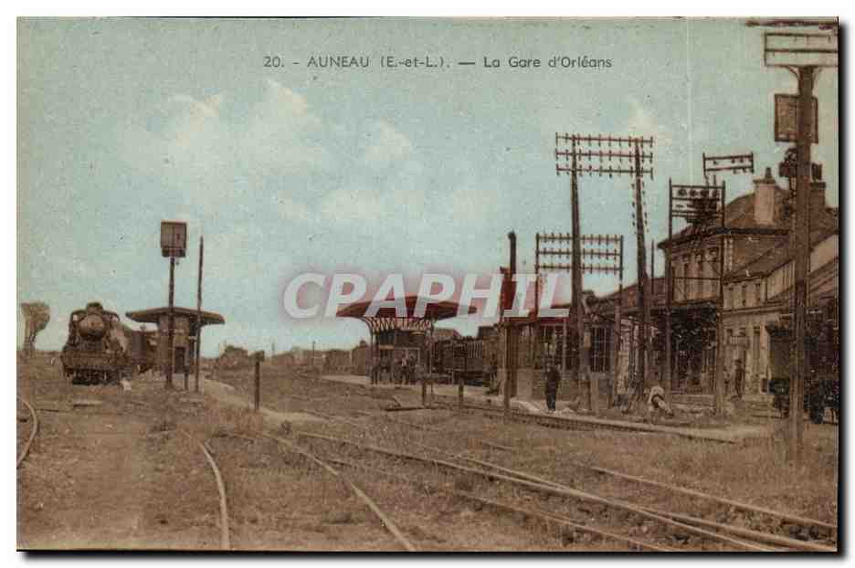 Auneau CPA la gare d'orleans TOP