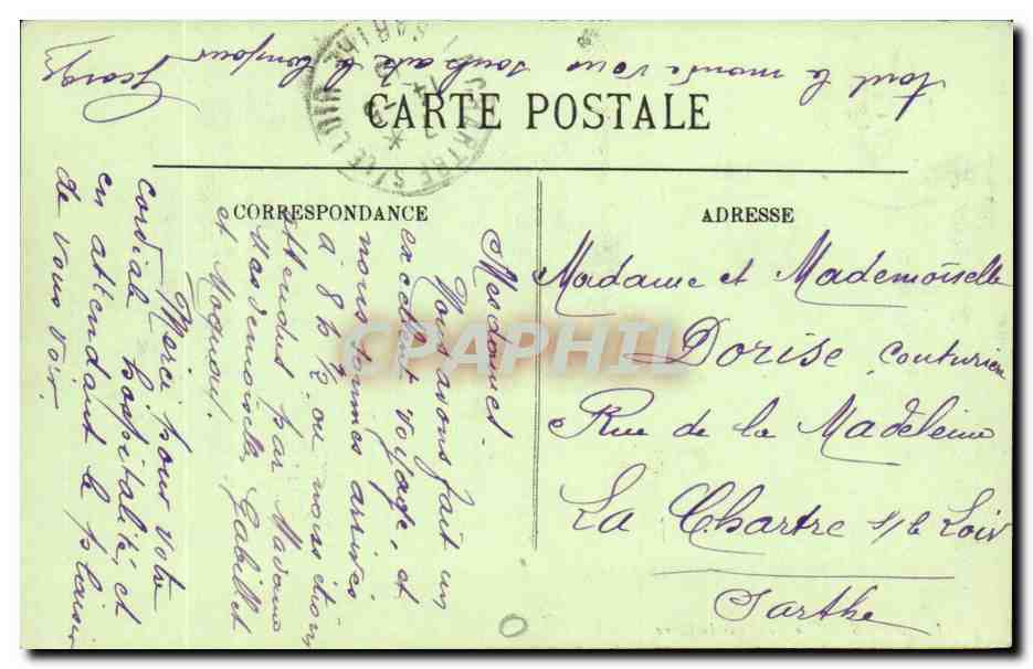 Blois CPA Le pont sur la Loire — Verso