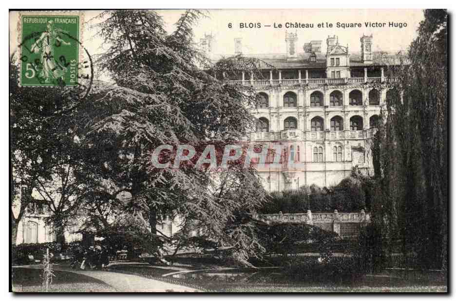 Blois — Schloss und Square Victor Hugo — unbekannter Verlag, Nr. 6