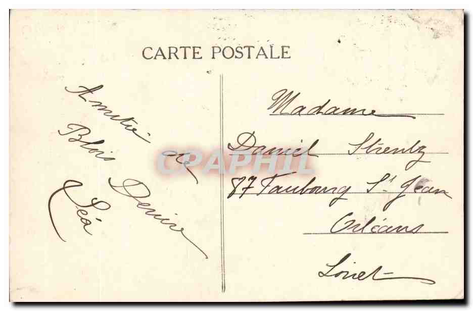 Blois — Schloss und Square Victor Hugo — unbekannter Verlag, Nr. 6 — Rückseite