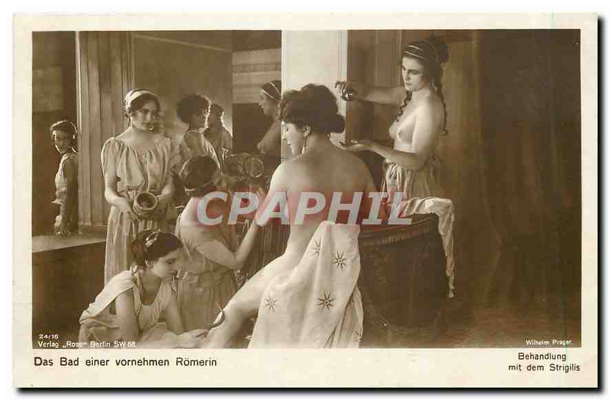CPA Femme nue erotique Das Bad einer Vornehmen Romerin