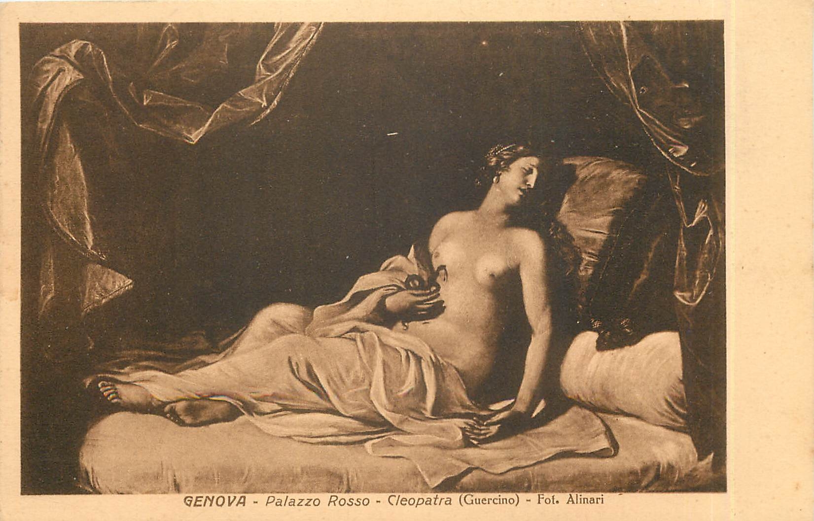 CPA Femme nue erotique Genova Palazzo Rosso Cleopatra