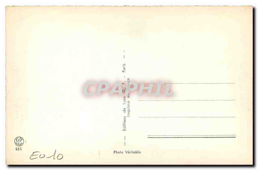 Jeune femme nue — pose sensuelle — Éditions de Luve, Paris, n° 415 — Rückseite