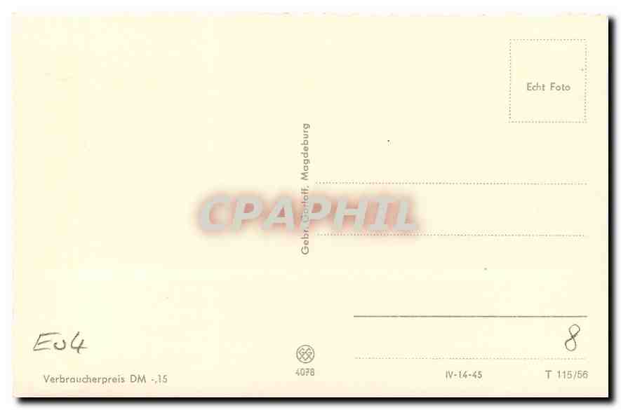 CPA Femme nue erotique  — Rückseite