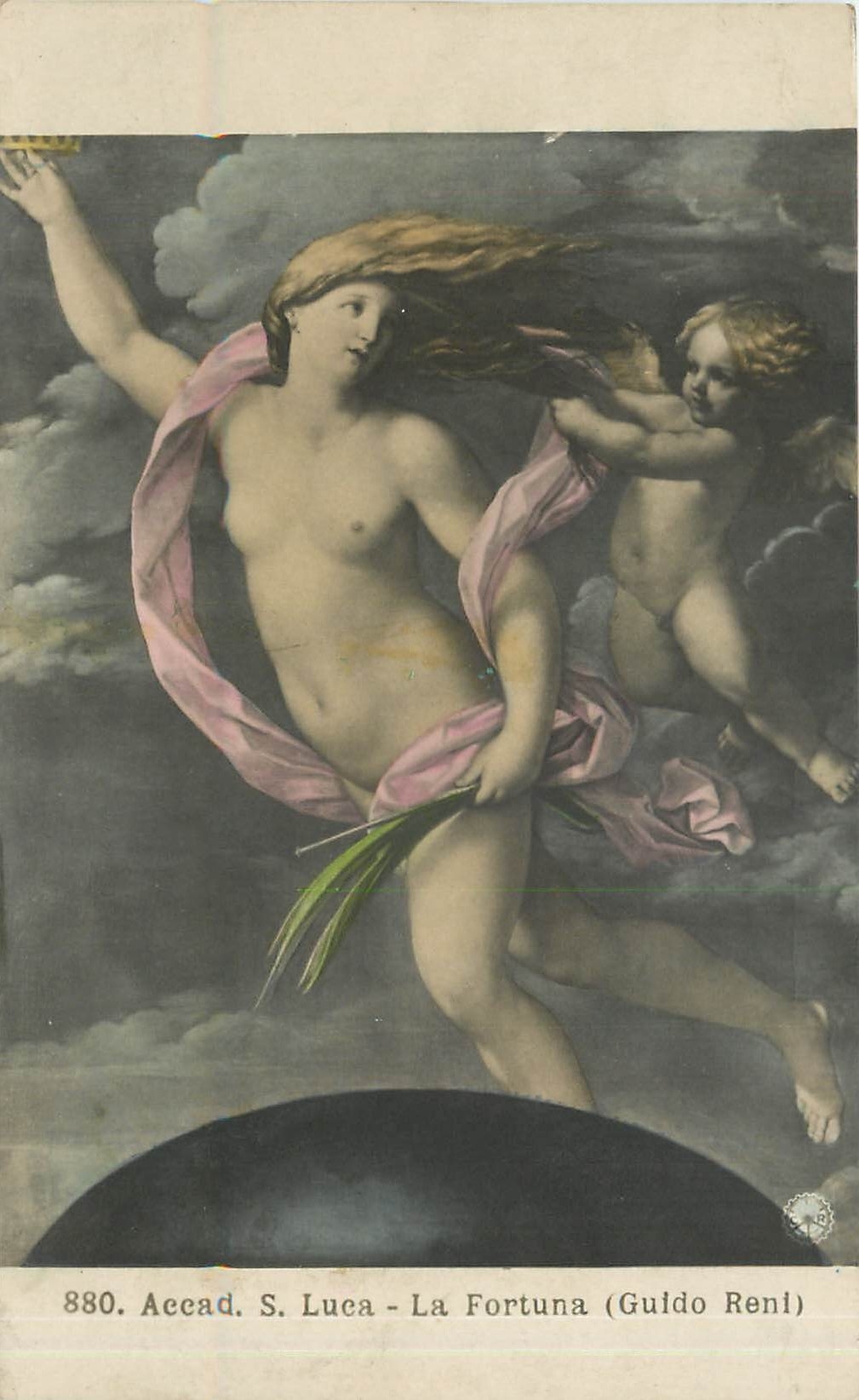CPA Femme nue erotique Accad S Luca La fortuna