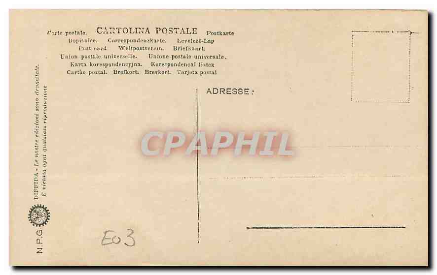 CPA Femme nue erotique Accad S Luca La fortuna — Rückseite