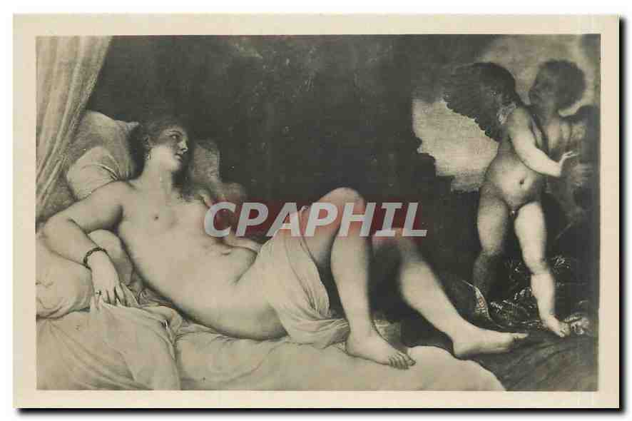 CPA Femme nue erotique Napoli Museo Nazionale Danse ed Amore Tiziano