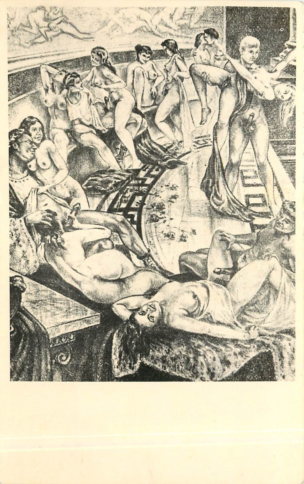 CPA Femme nue erotique 